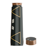 Pure Copper Elegant 1000 ml Premium Coated Water Bottles (Black, 1000 Ml)