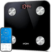 LA FORTE Smart Digital Weighing Scale, Measure 12 Body Metrics, Bluetooth & App Connectivity