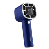 LA' FORTE Mini Portable Fan | Rechargeable Handheld Fan | 3-Speed Wind Control | Digital Display | 1200mAh Battery | Compact & Powerful | Blue