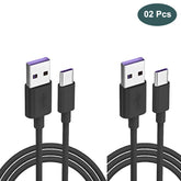 La'forte Type C Data & Charging Cable Pack of 02 Pcs