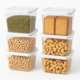 6-Piece 1200ml Airtight Kitchen & Fridge Storage Container Set with Leak-Proof Lids – BPA-Free, Stackable & Freezer Safe