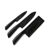 3-Piece Multipurpose Knife Set with Sheaths – Kitchen, Chef, and Fruit Knives