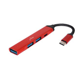 Flixx USB-C Hub | 3 USB-A & 1 USB-C Port | High-Speed Data Transfer & Power Delivery