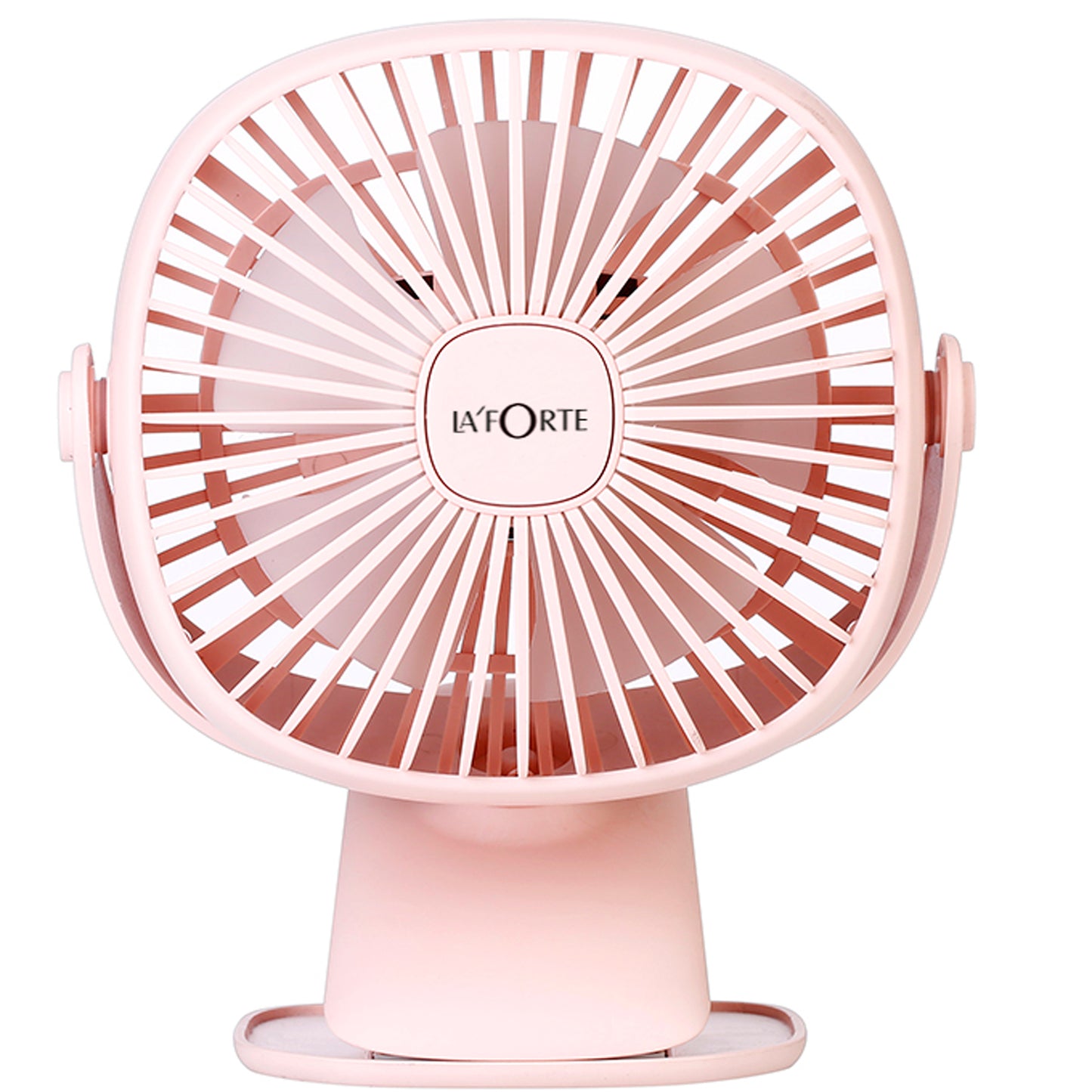 LA' FORTE Rechargeable Clip Desk Fan with LED Lights