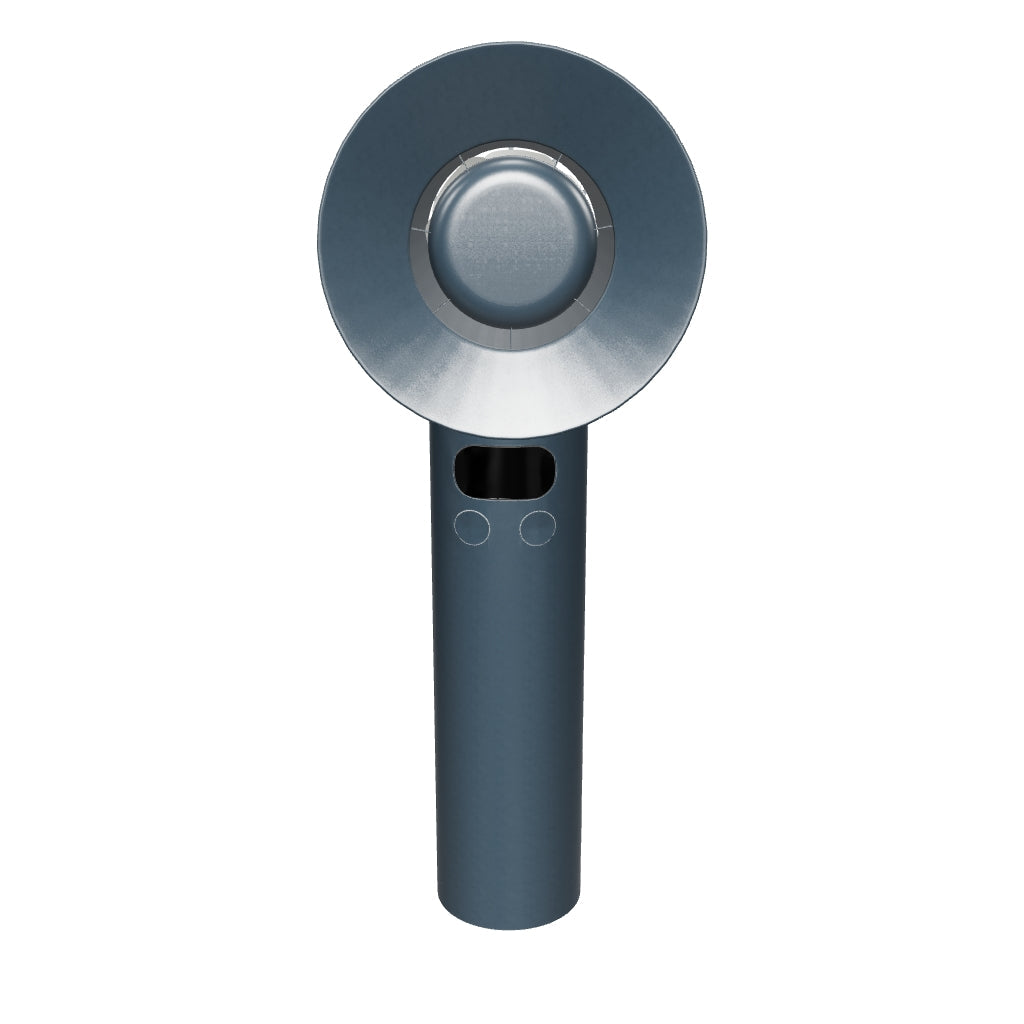 LA' FORTE Fairy Flow Mini Fan | 100 Speed Levels | Digital Display | USB-C Rechargeable | Portable & Compact | Gray