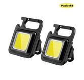 Rechargeable Mini Flashlights 1000 Lumen -COB/ Keychain/Bottle Opener/Waterproof