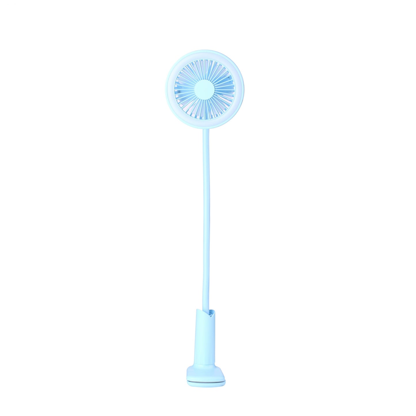 La Forte Portable USB Rechargeable Clip Fan Blue