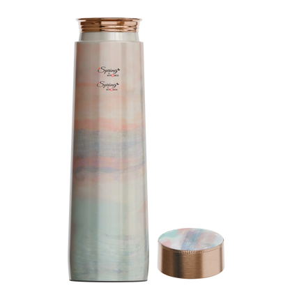 Pure Copper Elegant 1000 ml Premium Coated Water Bottles (Jupiter Pink, 1000 Ml)