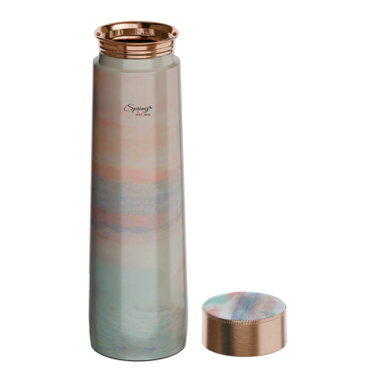 Pure Copper Elegant 1000 ml Premium Coated Water Bottles (Jupiter Pink, 1000 Ml)