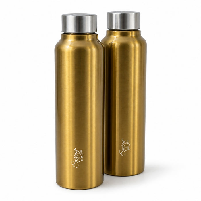 Spring by LA' FORTE Urban 1L Stainless Steel Bottles  – Pack of 2