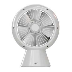 LA' FORTE Robo Cool 5W Mini Desk Fan | Rechargeable, Quiet, Auto-Rotation | 3 Speeds, 4000mAh Battery