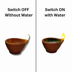 Water Sensor Eco-Friendly Led Diyas Candle E-Diya, Decoration Diwali Lights (Pack of 24)