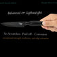 LA' FORTE Black Knife Set 3 Pieces, Sharp Cooking Knife Set with Cleaver (Extreme Sturdiness and Superior Longevity)