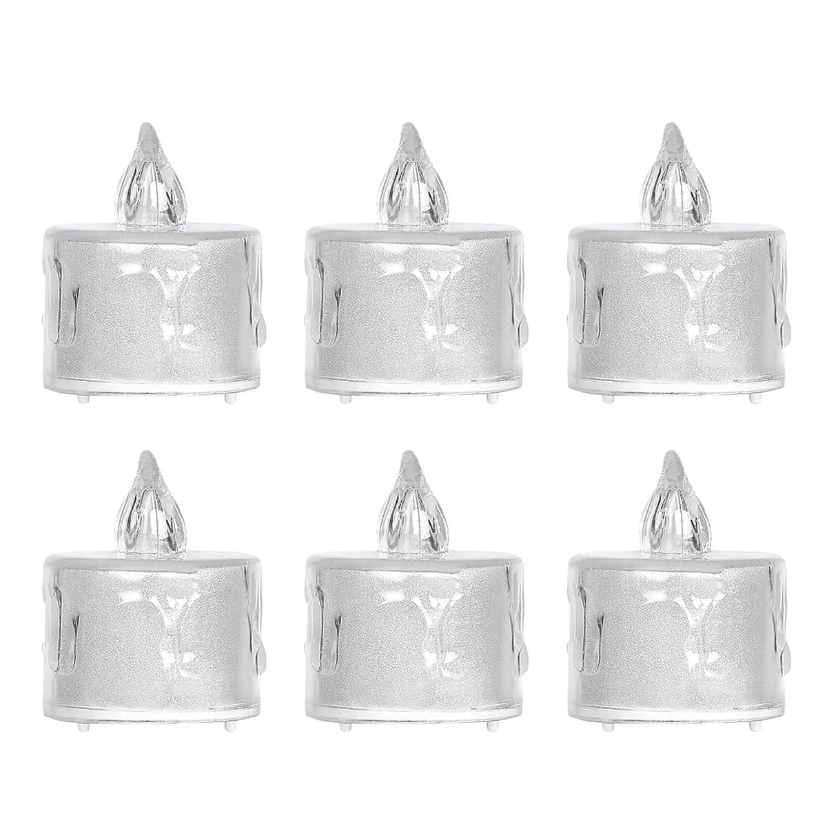 LA' FORTE Flameless LED Tea Lights – Pack of 6 – front product view