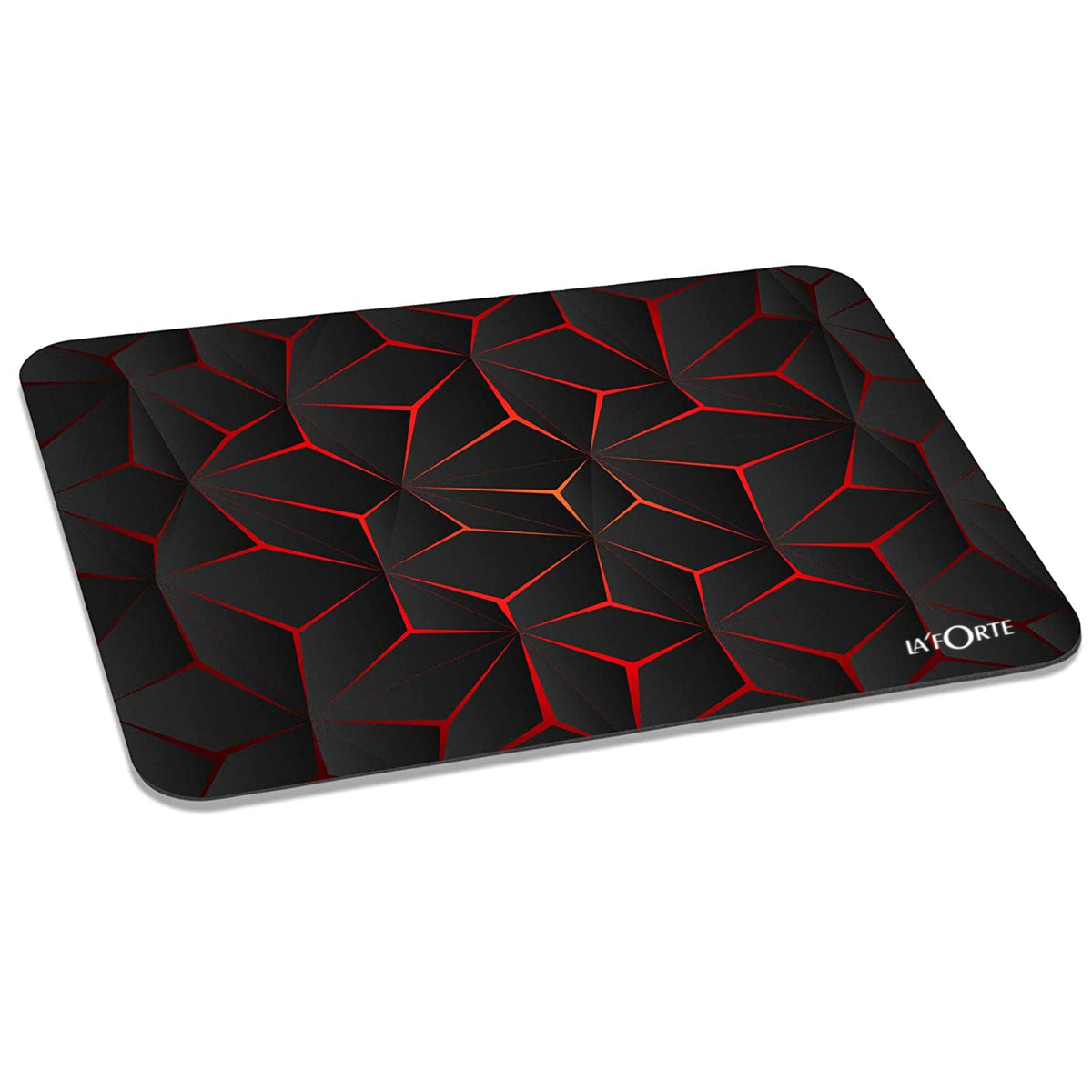 LA' FORTE Computer Laptop Non-Slip Rubber Mousepad (3 mm ) Black Abstract