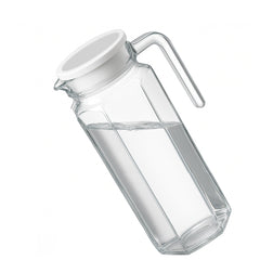 LA’ FORTE Premium Glass Water Jug with Lid | Lead-Free Borosilicate Glass Pitcher for Hot & Cold Beverages | Available in 3 Elegant Designs (1 L / 1.3 L)