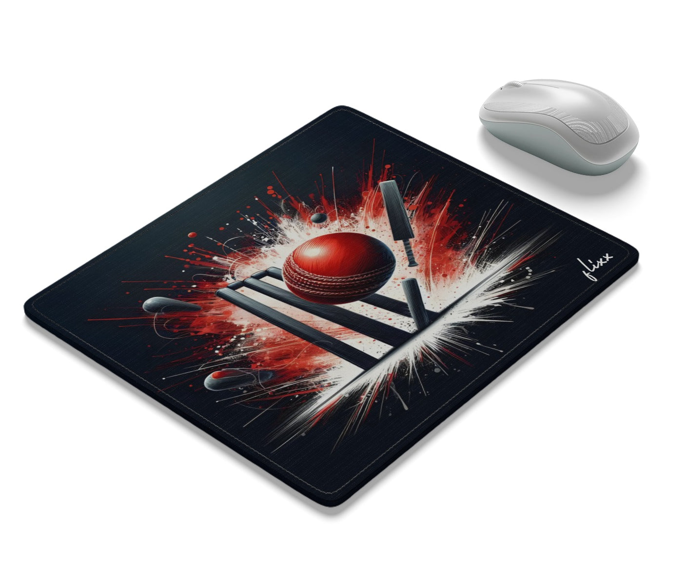Flixx Computer Laptop Non-Slip Rubber Mousepad (3 mm ) Clean Bowled