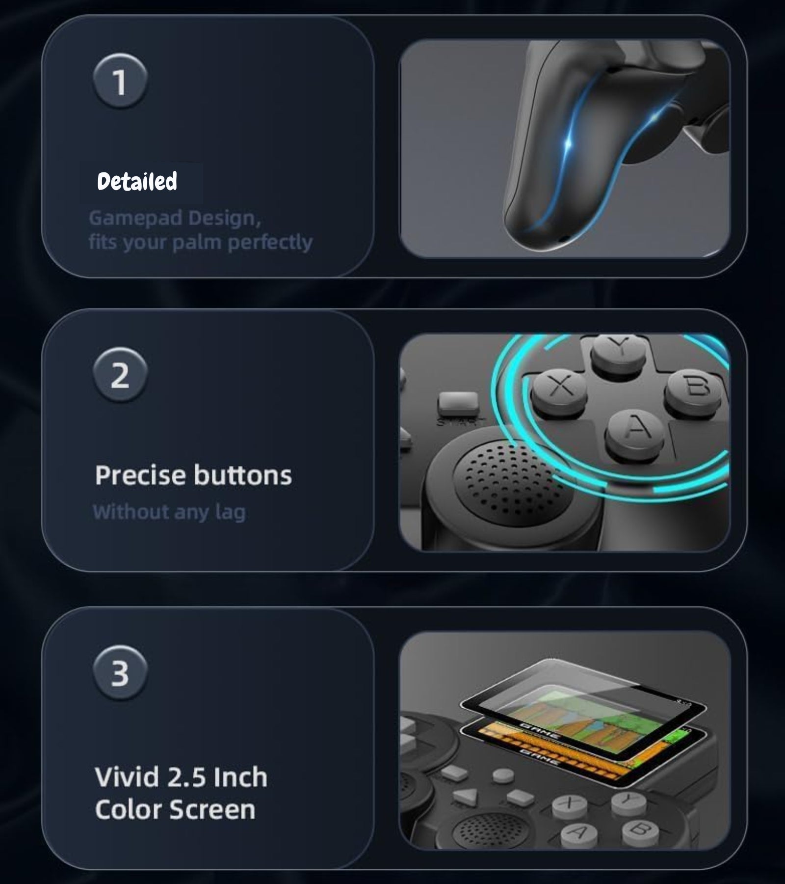 S10 Handheld Gaming Console | 520 Classic Games | Rechargeable