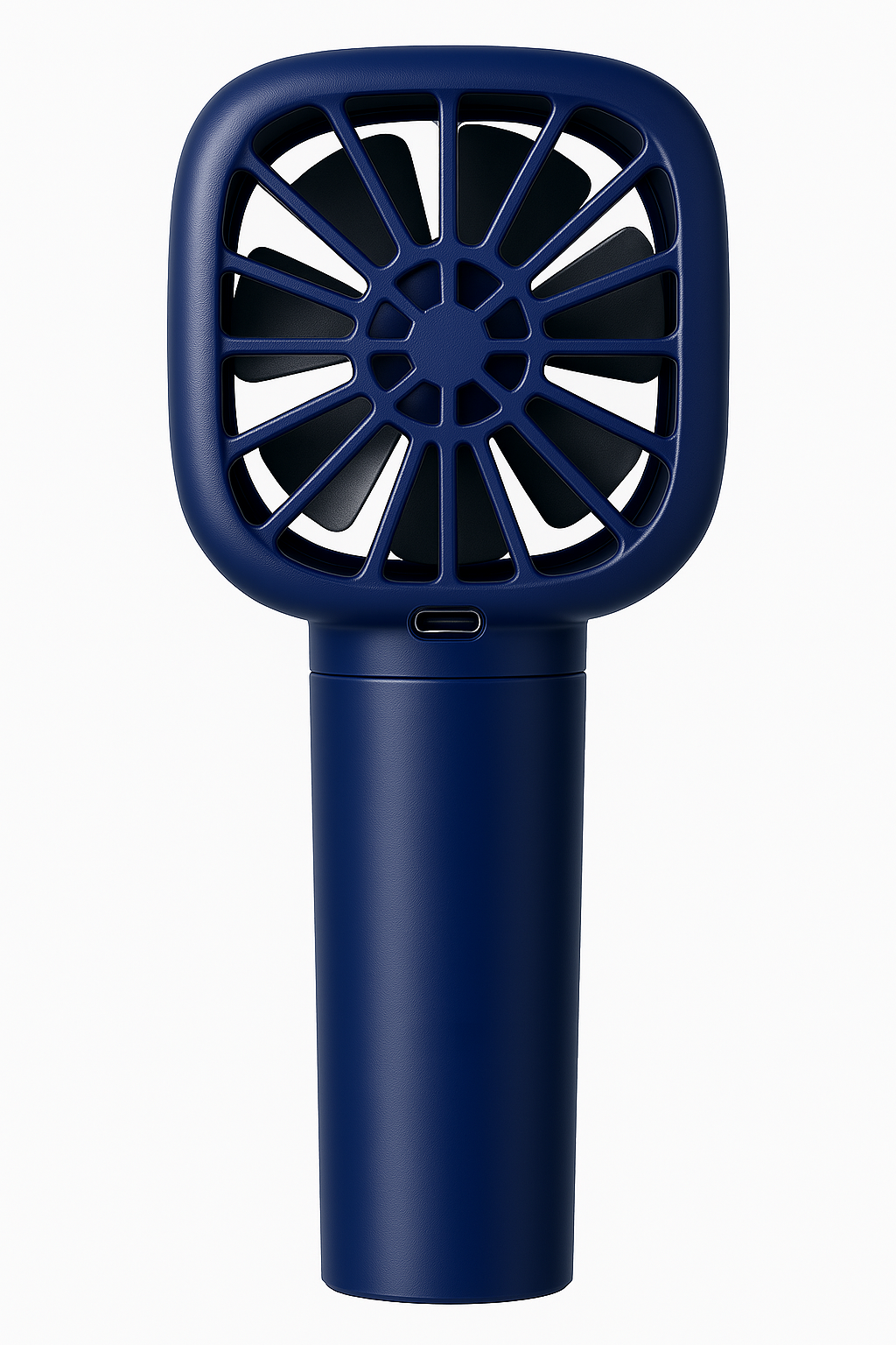 LA' FORTE Mini Portable Fan | Rechargeable Handheld Fan | 3-Speed Wind Control | Digital Display | 1200mAh Battery | Compact & Powerful | Blue