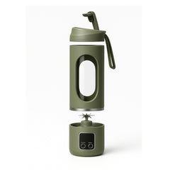 Portable USB Juicer Blender – 450ml, 1500mAh Rechargeable Battery, 18000 RPM, BPA-Free, 3 Programs, Stainless Steel Blades – Smoothies, Juices, Protein Shakes