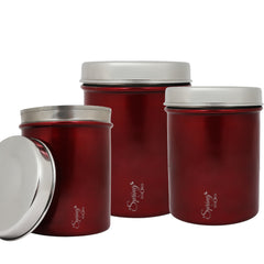 3-Piece Premium Kitchen Canister Set | Airtight Storage for Tea, Coffee, Spices & More