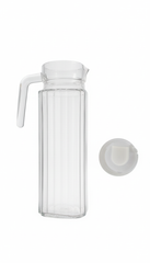 LA’ FORTE Premium Glass Water Jug with Lid | Lead-Free Borosilicate Glass Pitcher for Hot & Cold Beverages | Available in 3 Elegant Designs (1 L / 1.3 L)