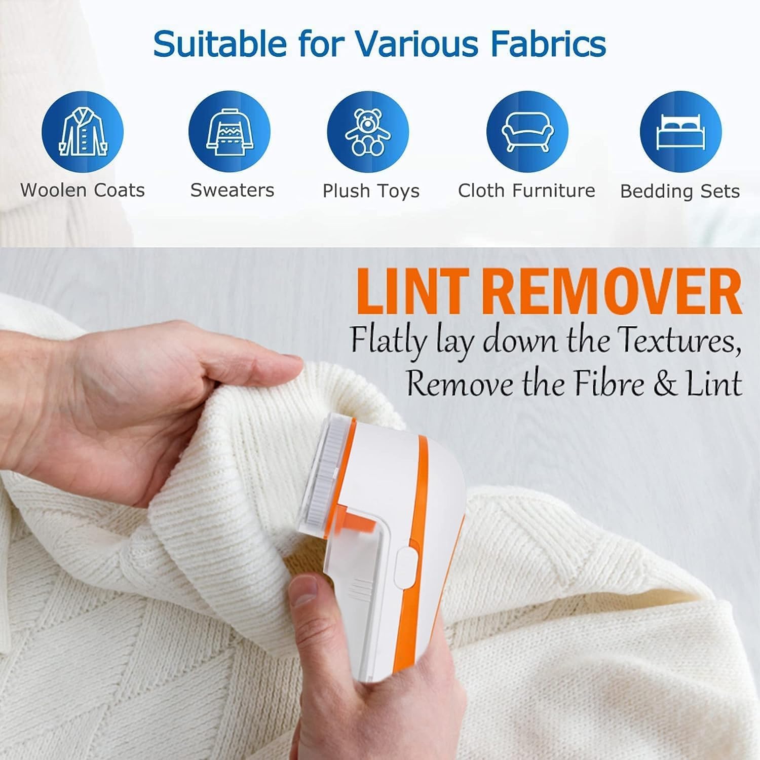LA' FORTE Fabric Shaver & Lint Remover – Revive Your Clothes and Fabrics Instantly