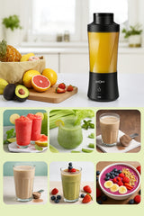 LA’ FORTE Portable Blender | 600ml Cup | 360W Powerful DC Motor | 6000mAh Rechargeable Battery | High-Speed Smoothie Maker | Travel-Friendly Juicer Mixer for Smoothies, Shakes & Juices