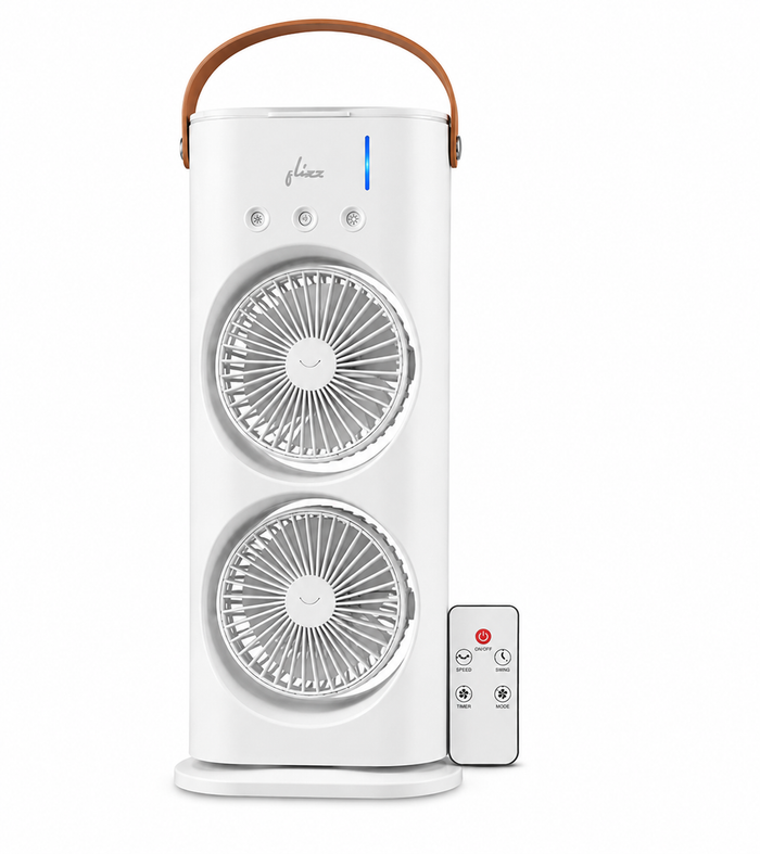 Rechargeable Dual Spray Fan with Remote