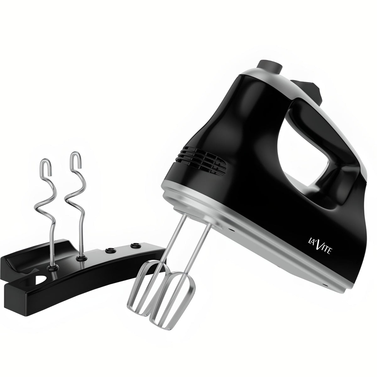 LA' FORTE 300W Hand Mixer with Beaters & Dough Hooks – front product view