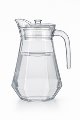 LA’ FORTE Premium Glass Water Jug with Lid | Lead-Free Borosilicate Glass Pitcher for Hot & Cold Beverages | Available in 3 Elegant Designs (1 L / 1.3 L)