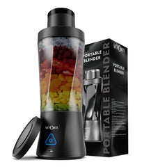 LA’ FORTE Portable Blender | 600ml Cup | 360W Powerful DC Motor | 6000mAh Rechargeable Battery | High-Speed Smoothie Maker | Travel-Friendly Juicer Mixer for Smoothies, Shakes & Juices