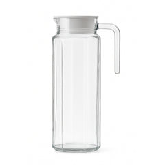 LA’ FORTE Premium Glass Water Jug with Lid | Lead-Free Borosilicate Glass Pitcher for Hot & Cold Beverages | Available in 3 Elegant Designs (1 L / 1.3 L)