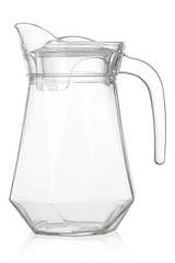 LA’ FORTE Premium Glass Water Jug with Lid | Lead-Free Borosilicate Glass Pitcher for Hot & Cold Beverages | Available in 3 Elegant Designs (1 L / 1.3 L)