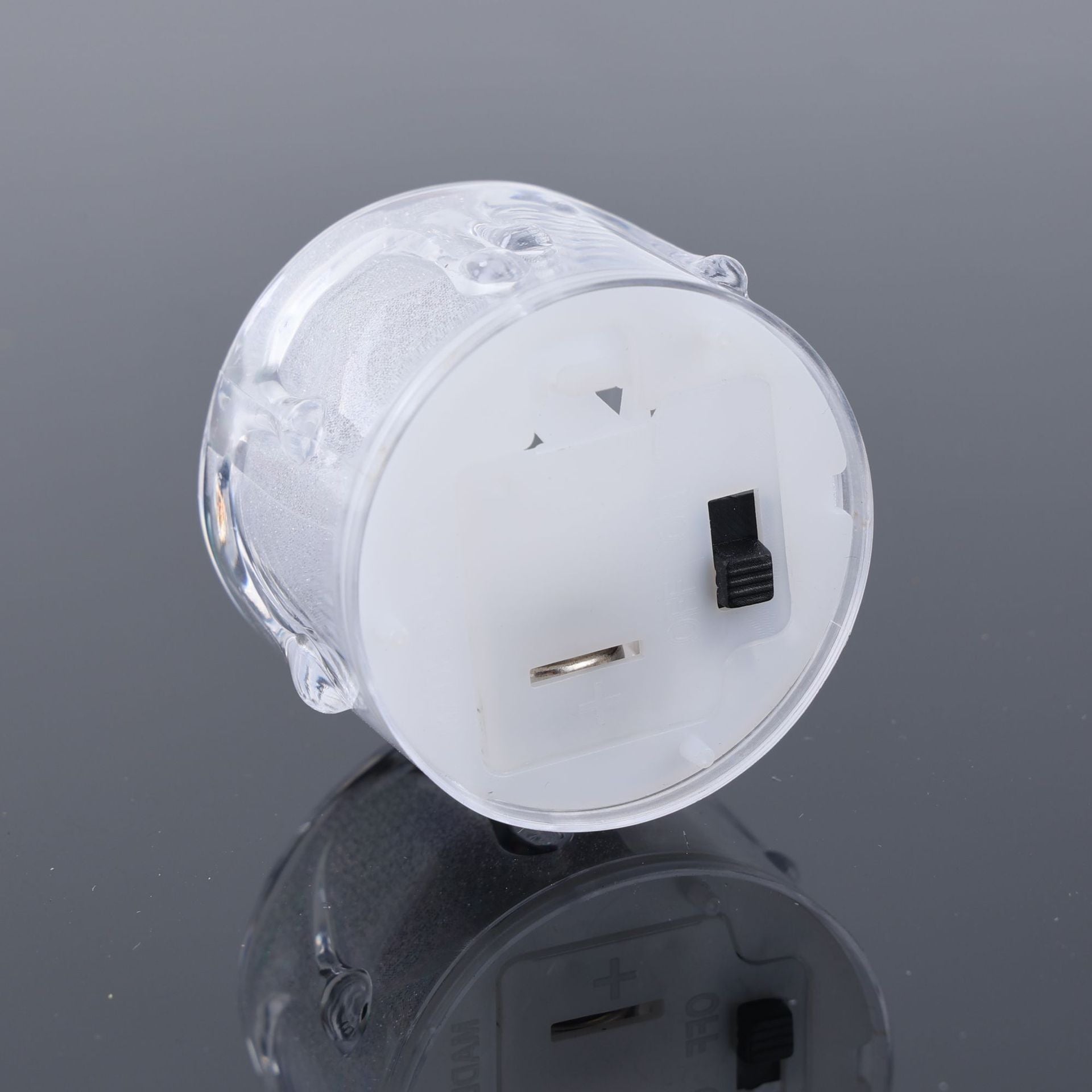 LED Tea Lights Candle (Diwali Diya) – Flameless, Crystal Design, Battery-Operated-6 Pcs