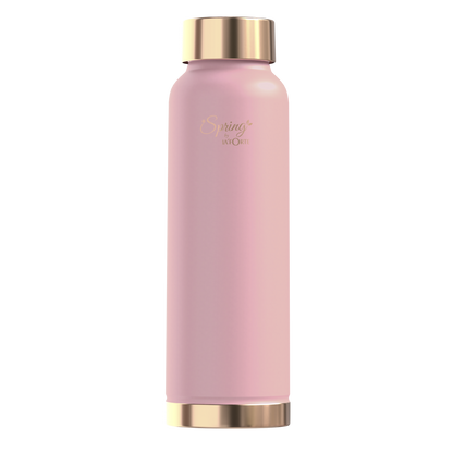 LA'FORTE Copper Water Bottle, Pure, 1000 ml  (Apricot)