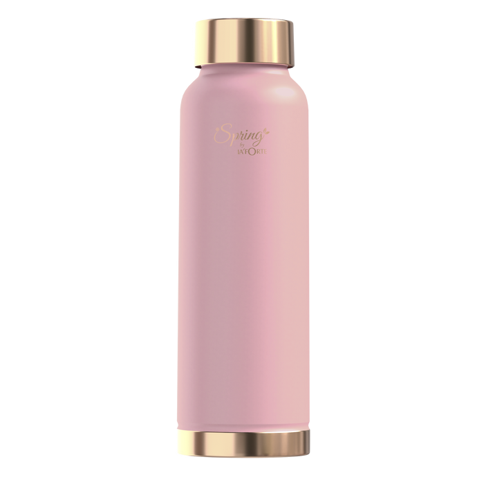LA'FORTE Copper Water Bottle, Pure, 1000 ml  (Apricot)