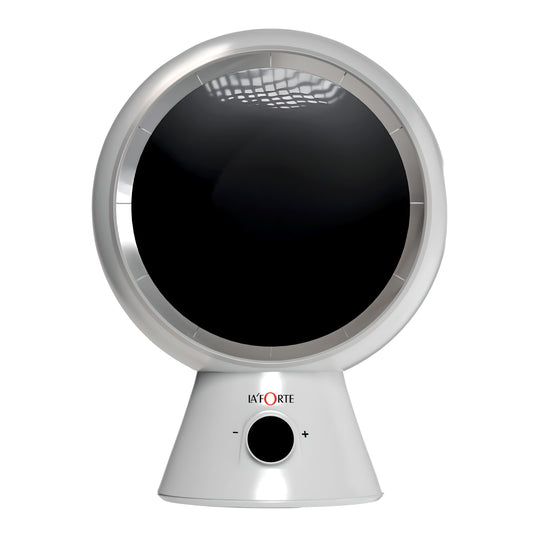 LA' FORTE Robo Cool 5W Mini Desk Fan | Rechargeable, Quiet, Auto-Rotation | 3 Speeds, 4000mAh Battery