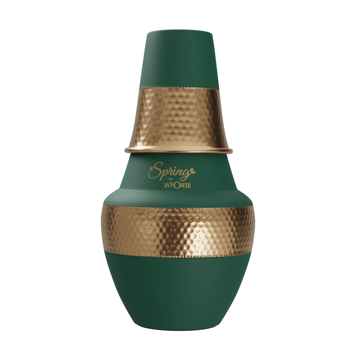 LA'FORTE  Copper Bottle Venus Jar 1400 ml (Sea Green)