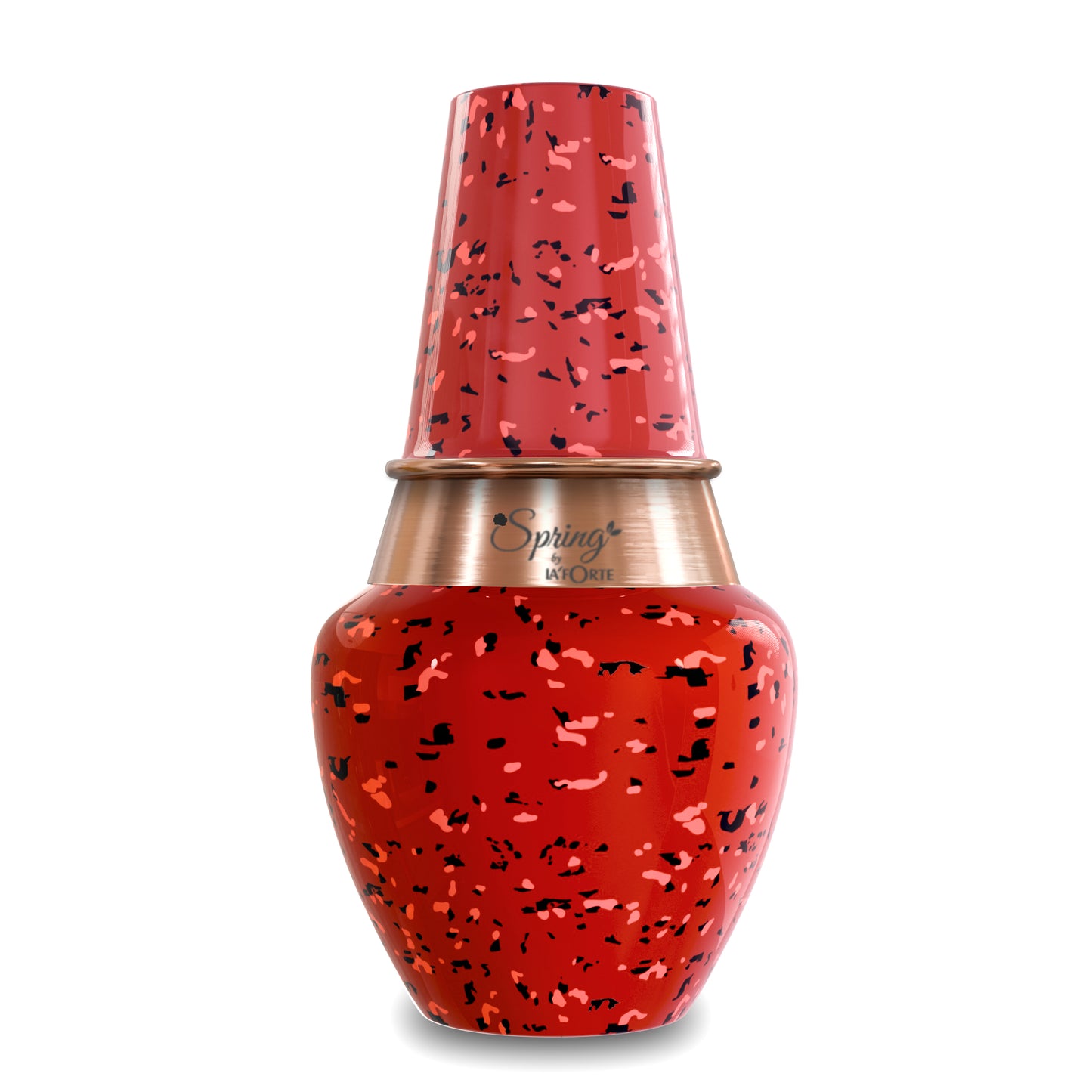 LA'FORTE  Copper Bottle Venus Jar 1400 ml (Ruby Red)