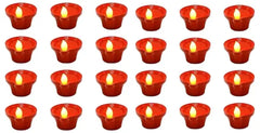 Water Sensor Eco-Friendly Led Diyas Candle E-Diya, Decoration Diwali Lights (Pack of 24)