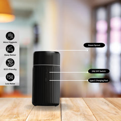 LA' FORTE USB Aromatherapy Diffuser with Color-Changing LED Light | Portable, BPA-Free, Whisper-Quiet | Ideal for Home, Office, Car