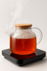 LA’ VITE Borosilicate Glass Teapot- Wooden Lid// 1000 ml
