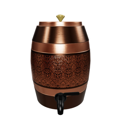 Pure Copper Decorative Water Tank - 5 Liters