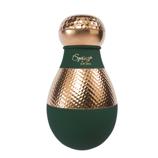 LA FORTE Copper Bottle Lotus Jar 1500 ml (Sea Green)