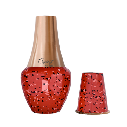 LA'FORTE  Copper Bottle Venus Jar 1400 ml (Ruby Red)