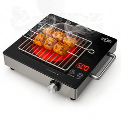 LA’ FORTE Infrared Electric Cooktop 2200W – The Only Cooktop That Can Make Roti, BBQ Tikka & Tea | Better Than Induction, Cleaner Than Gas | Portable Ceramic Hot Plate for Home, Hostel & Outdoor Cooking