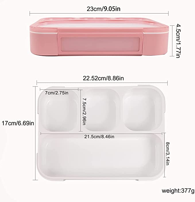 La' Forte Leak Proof Lunch Box,1000ml Box BPA Free