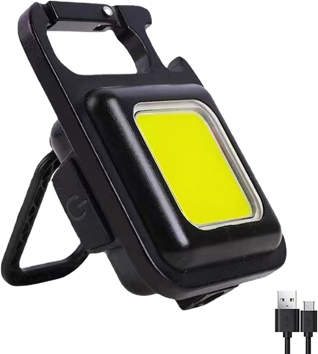 Flixx Rechargeable COB Keychain Light with Bottle Opener
