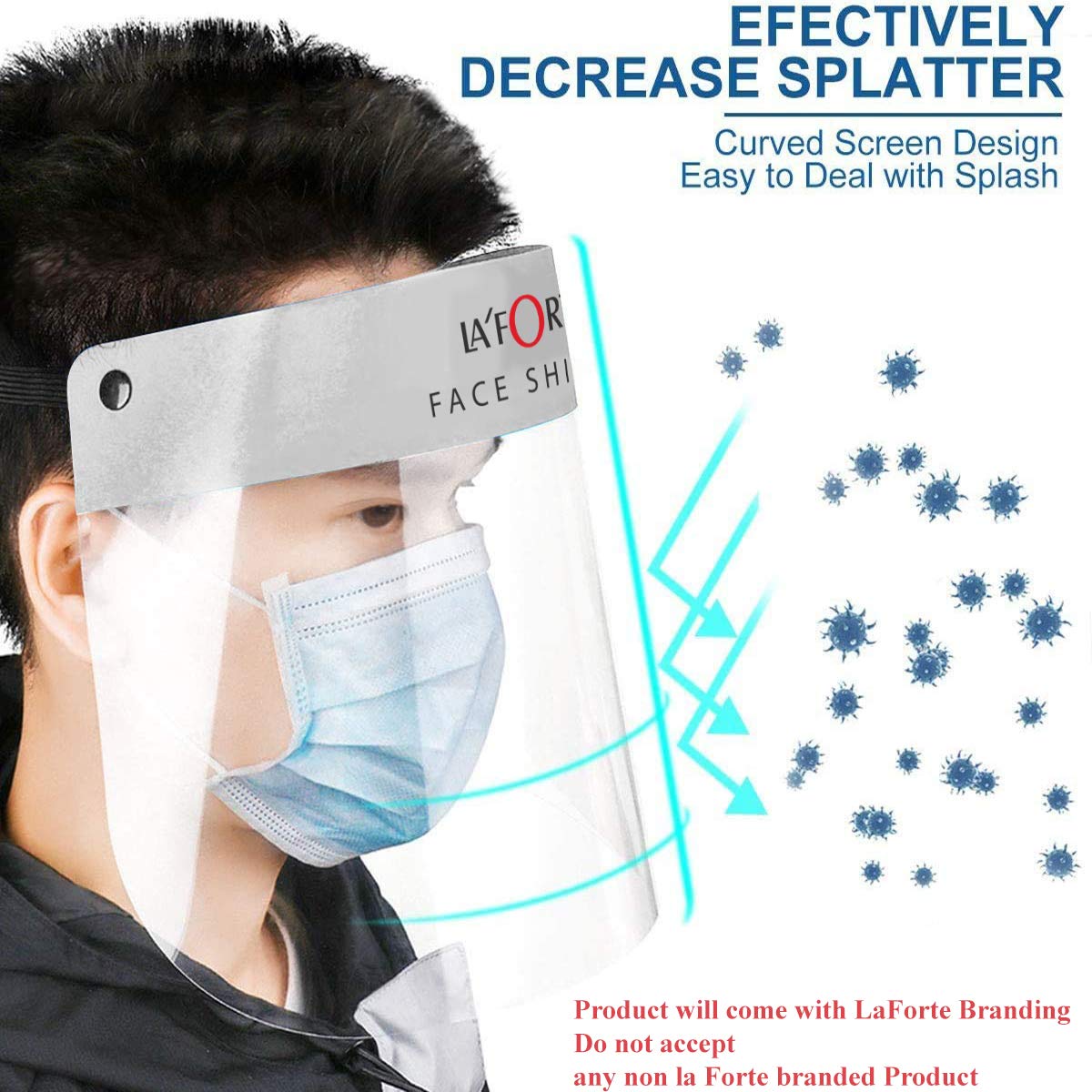 La' Forte (5 Pcs) Safety Adult Face Shield